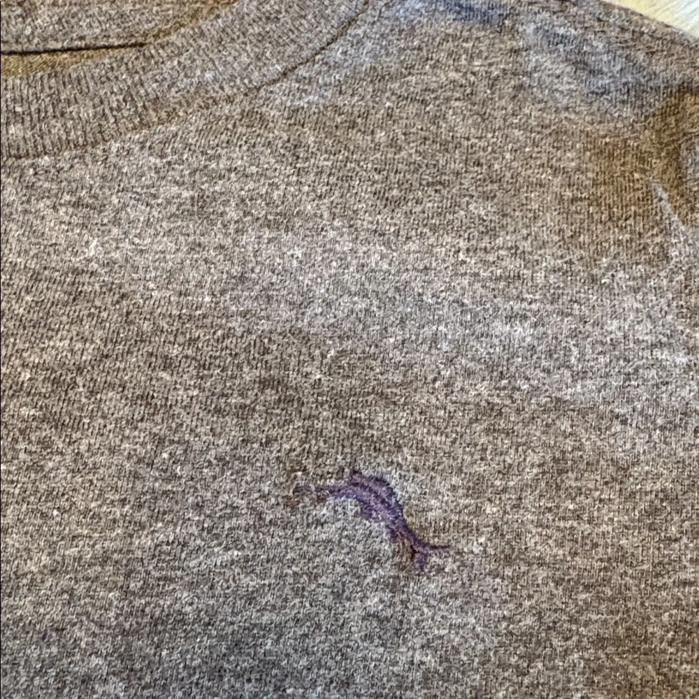 Tommy Bahama Gray Long Sleeve Tee sz S
